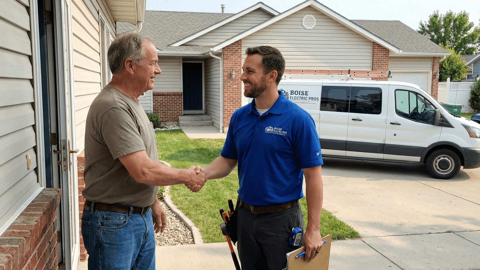 Boise Electric Pro professional performing Electrician for customer in Eagle